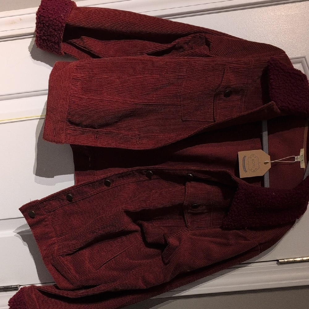 Kori Deep Red Corduroy Jacket